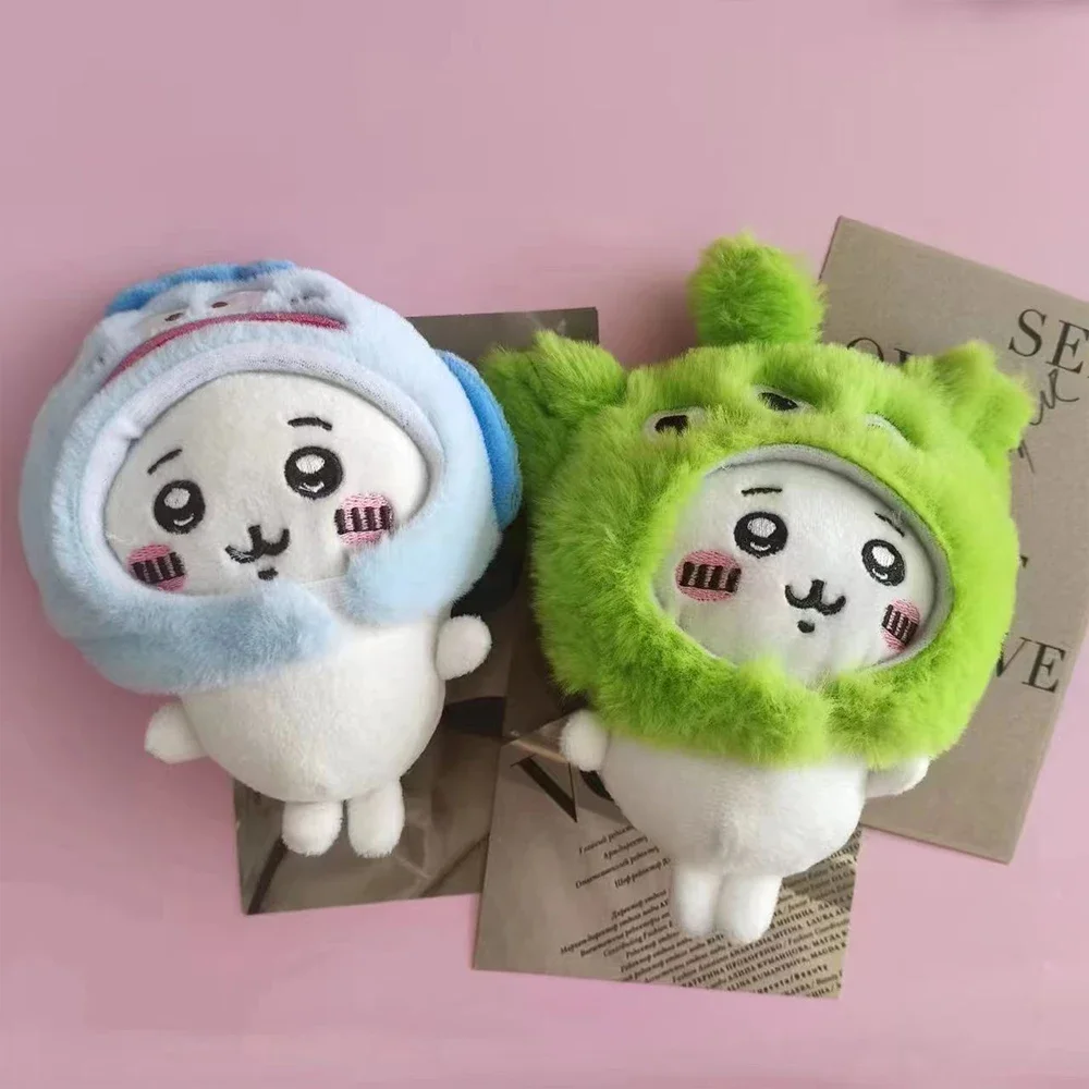 Cute Cross-dressing jiyi Plush Doll jiyi Headgear Self-deprecating Bear Keychain Bag Pendant Girl Gift