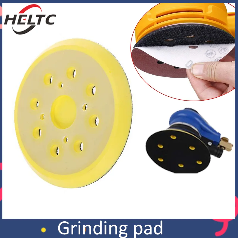 

For Disc Grinder Backing Pad Hook And Loop 125mm Pneumatic Polishing Machine 5 Inch 8 Holes Grinder Sandpaper Tray