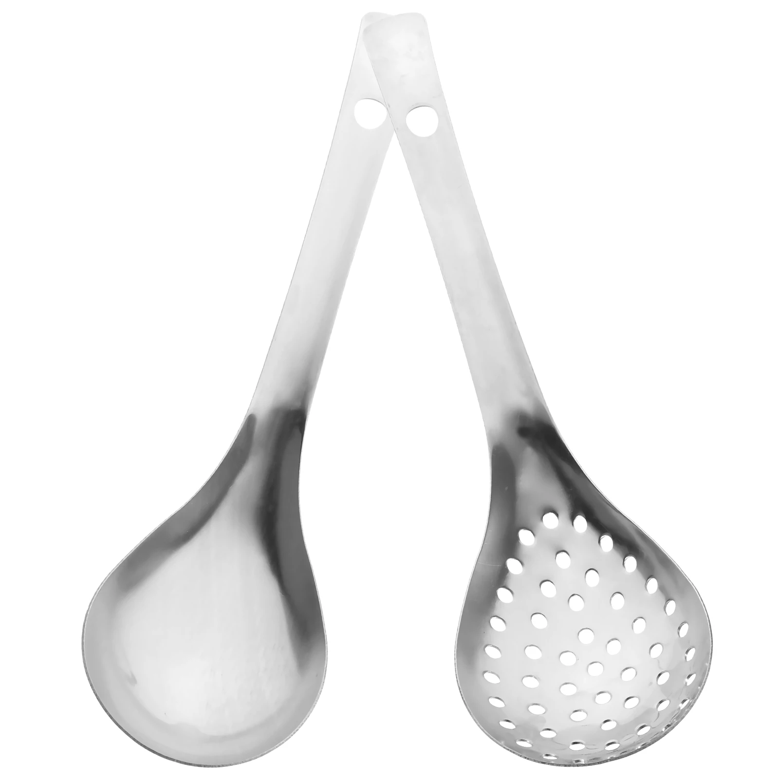 

Multifunctional Spoon Set Stainless Steel Kitchen Strainer Mixing Slotted Mesh Dessert Cake Home Restaurant Long Handle