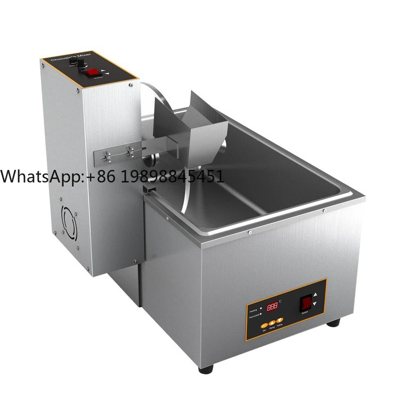 

New 2025 Table Top Mode 18L Capacity Chocolate Melters Chocolate Tempering Machine with Wheel Stirring Machine