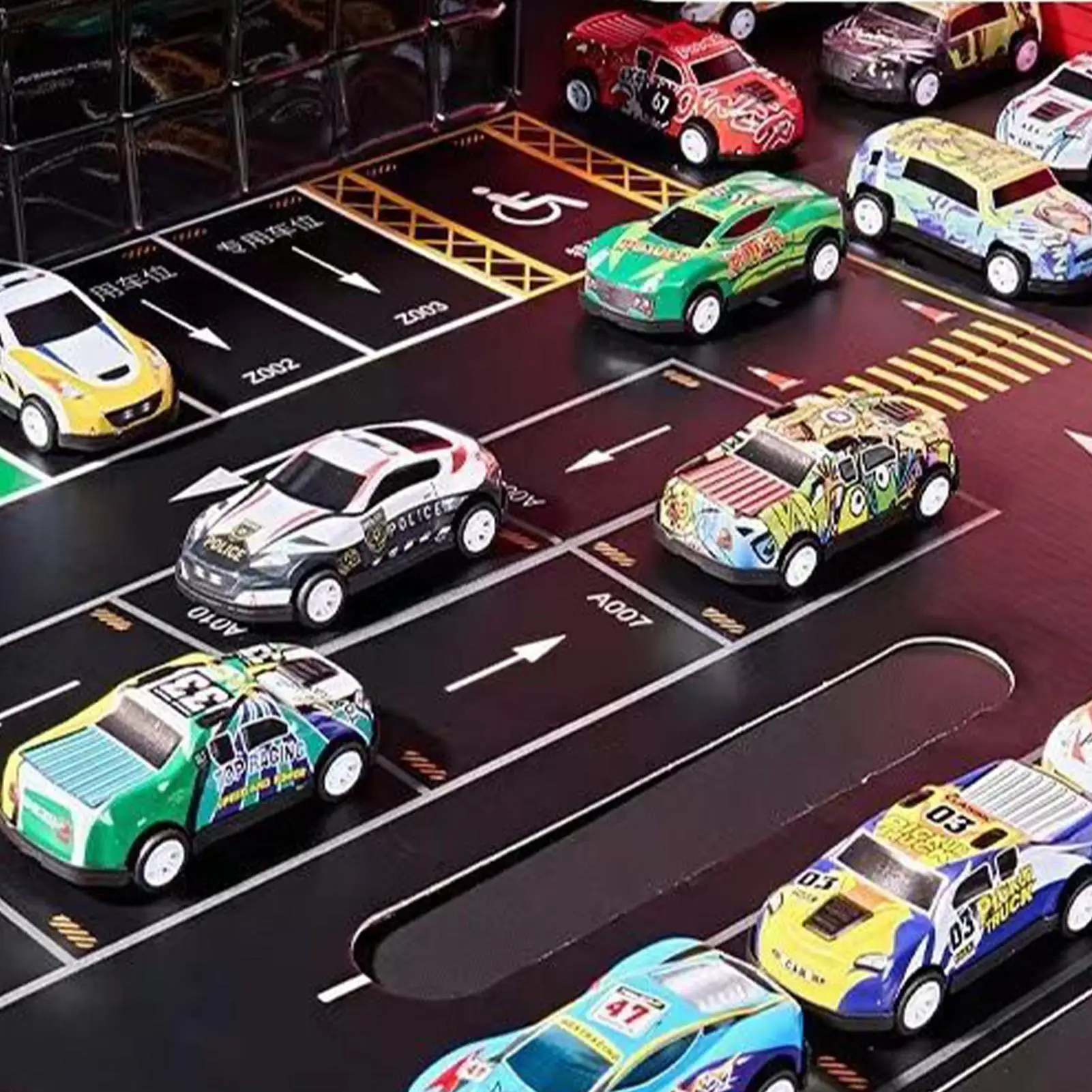 Kleine auto's voor kinderen 48-delige traagheid voertuigmodellen trek auto's voor jongen meisje verjaardagsfeestje kous kleinigheidjes display thuis