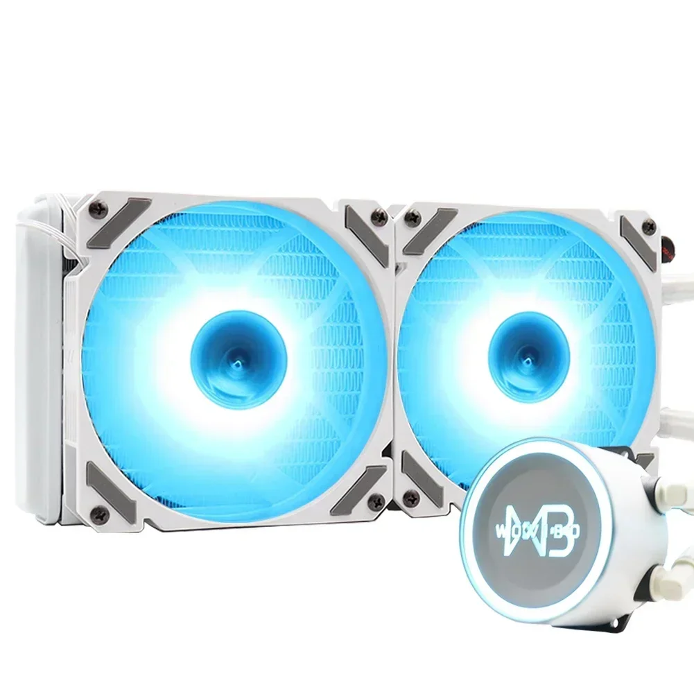 Refroidisseur de processeur pour ordinateur, refroidissement par eau, ARGB 240mm PWM 4PIN 240mm, Ventilateur liquide pour Intel LGA 1200 115x1700