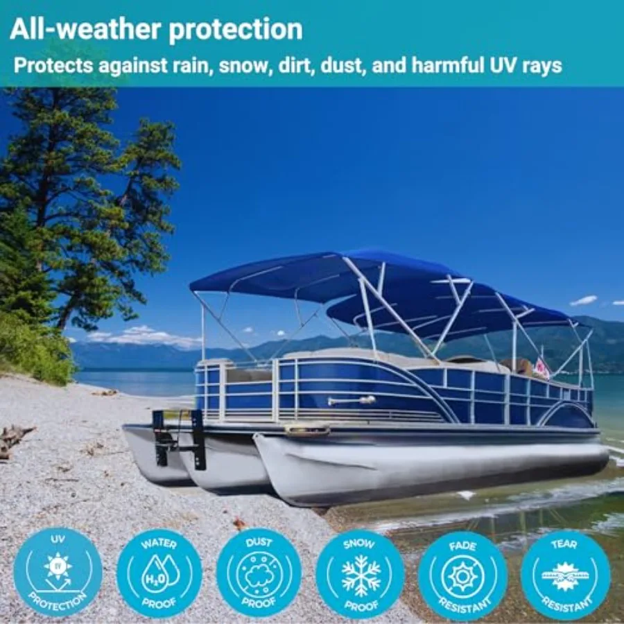 4 القوس بيميني العلوي استبدال غطاء 10 أقدام طويلة دائم البحرية الصف قماش الشمس الظل قارب المظلة للخارجية المائية حماية