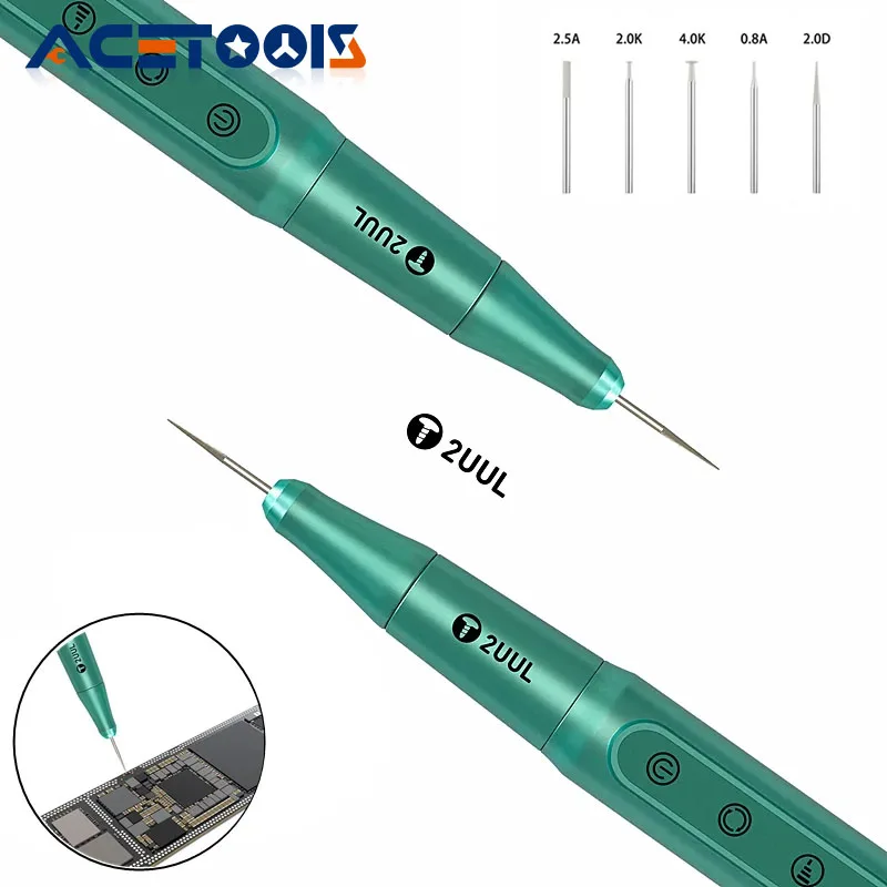 2UUL DA81 Smart Electric Polishing Pen Cutting Punching Engraving Wireless Mini Motherboard Polishing Pen Grinding Disassembly