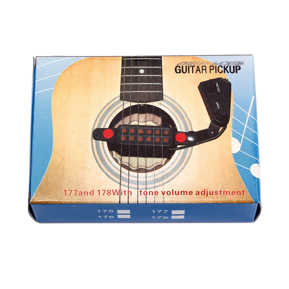 

Soundhole Pickup Acoustic Guitar Electric Pickups Amplifier Low Noise Wide Frequency Response For Bass Ukulele Banjo Mini
