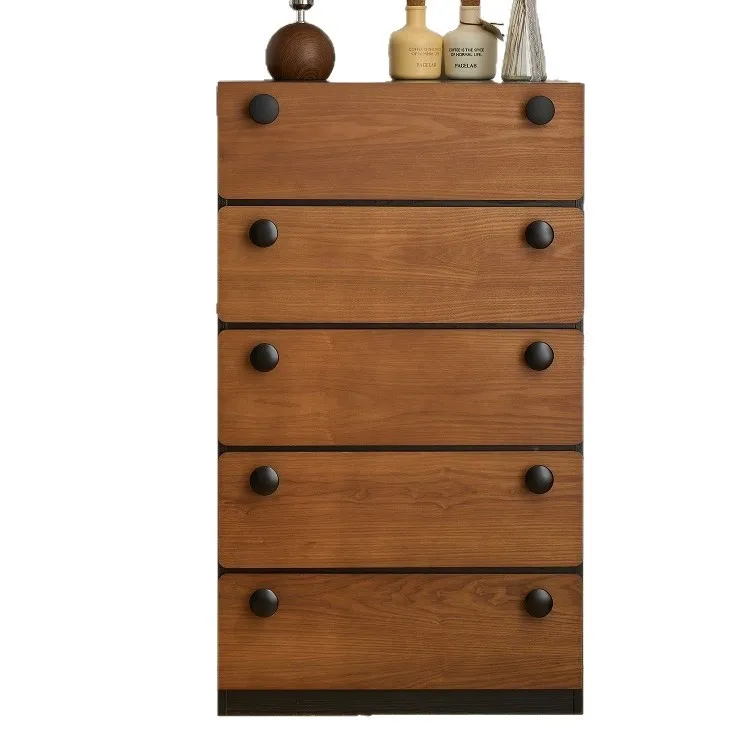 

Solid wood four-chest cabinet, five-chest cabinet, living room locker, dining side cabinet, household storage, bedside storage