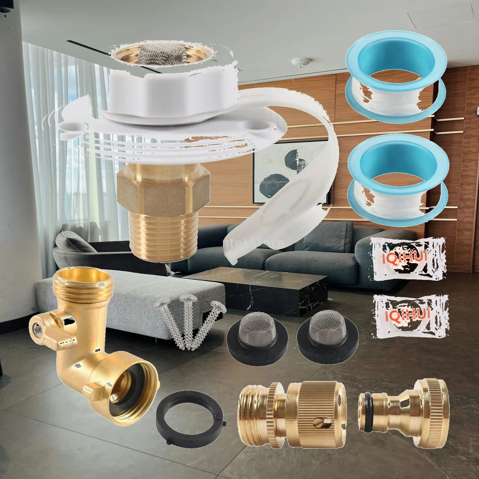 Backflow Blocking RV City Water Inlet | Leak-resistant, RV Water Inlet Replacement, for recreational vehicle occupant Trailer