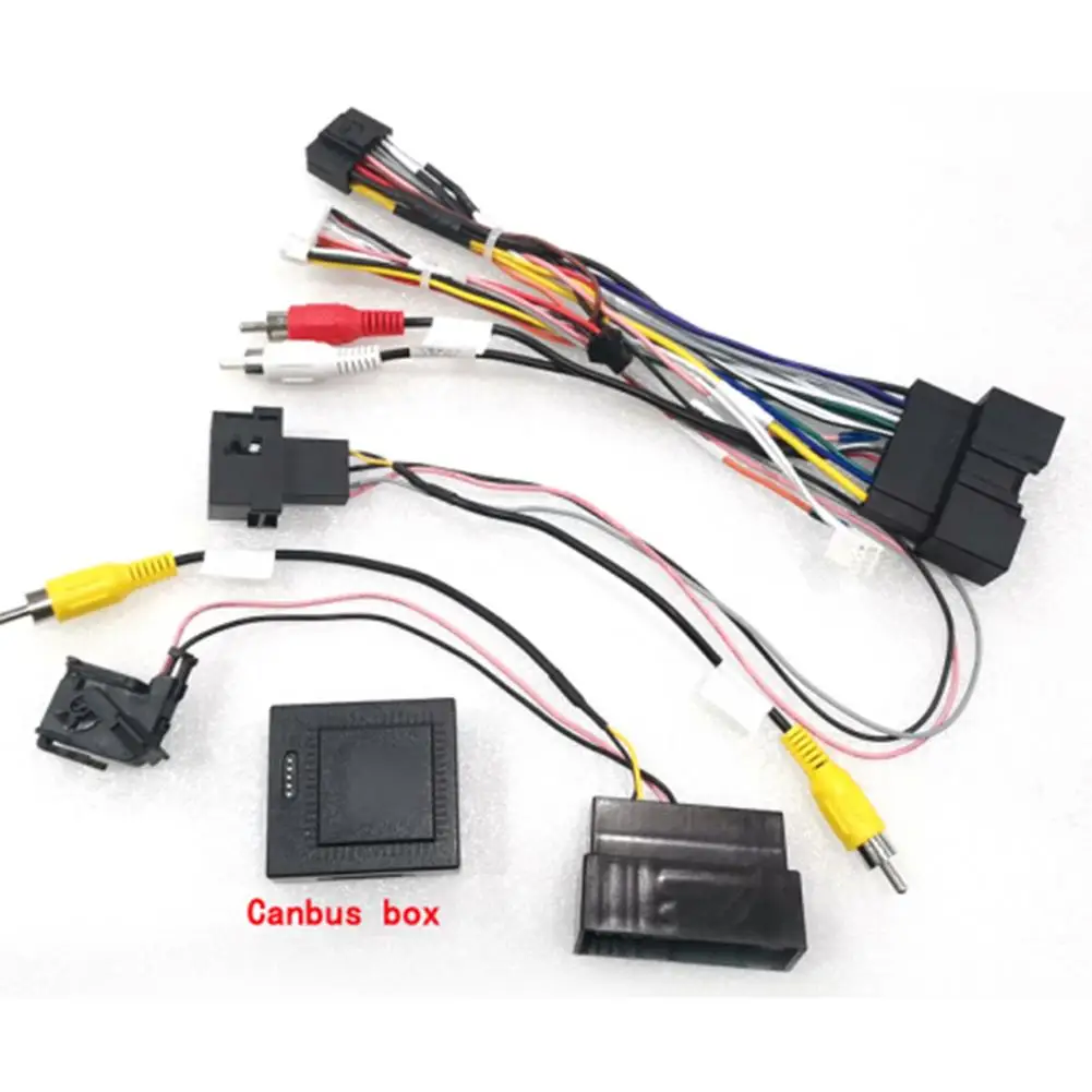 For Ford Focus 2011 2019 Radio Canbus Box Adapter with Power Cord ABS Material for Stable Installation and Use