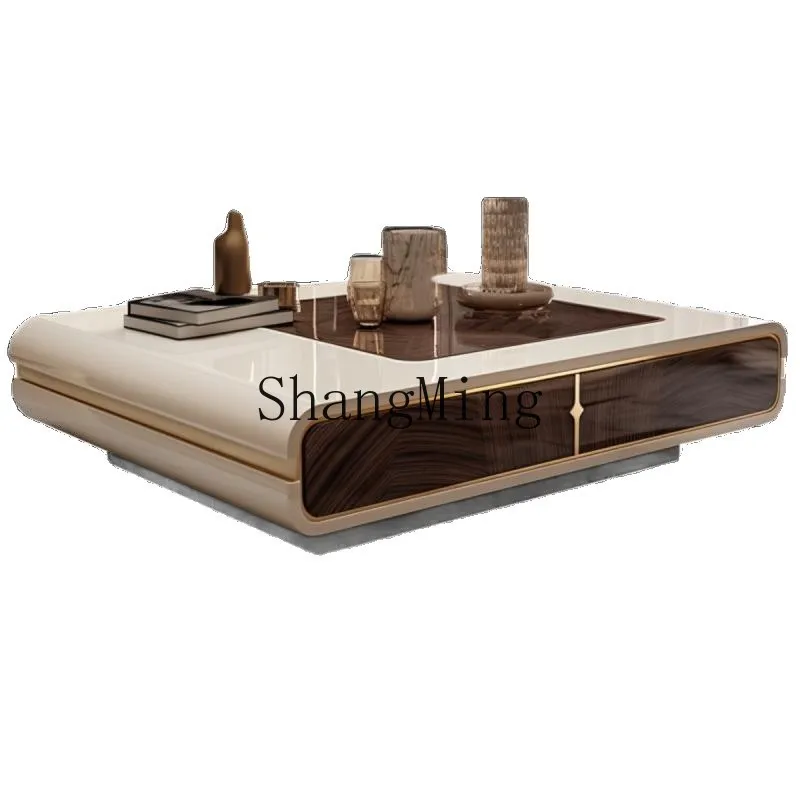 

ZYY light luxury high-end coffee table modern simple home high-end atmospheric art coffee table