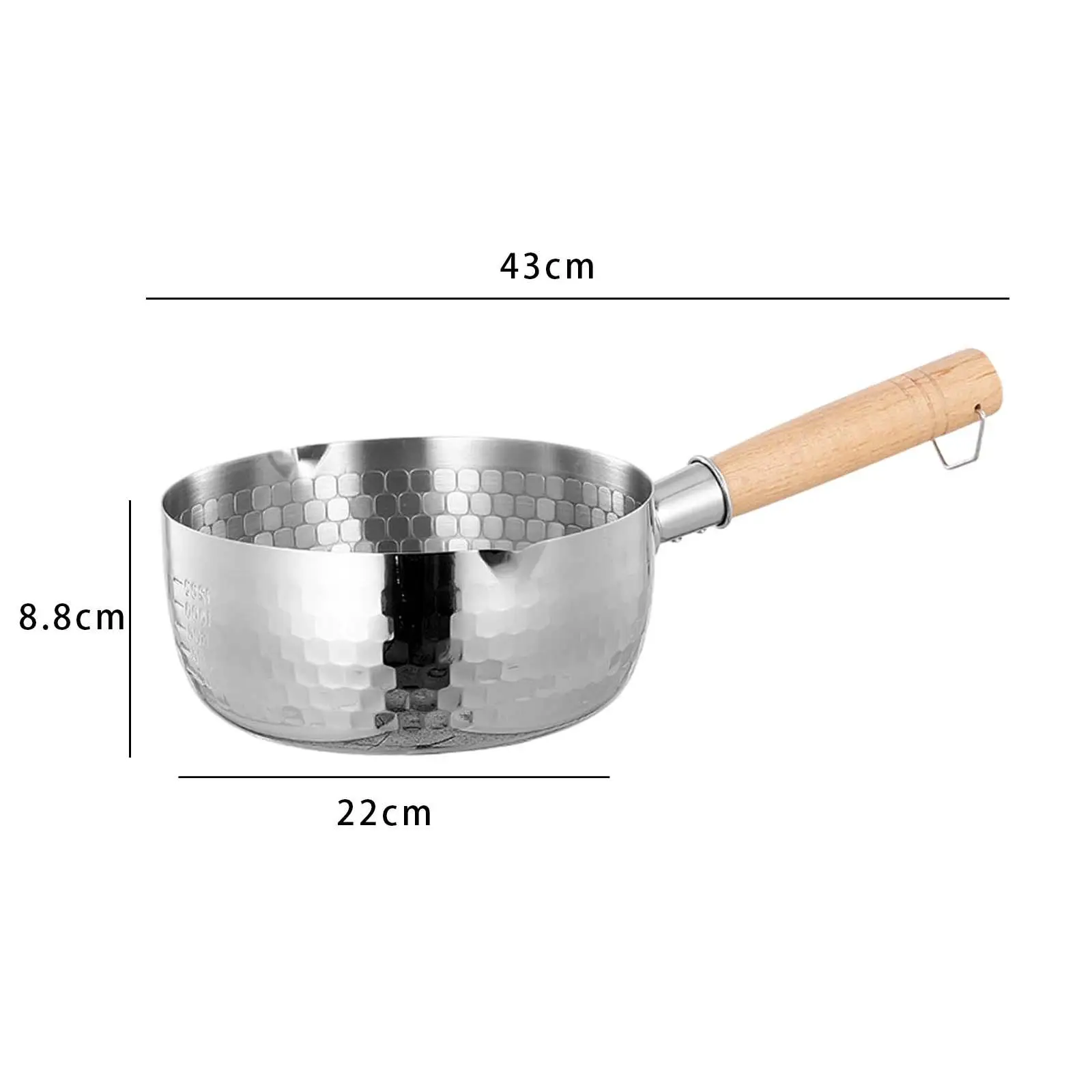 Stainless Steel Saucepan Cooking Pot Pasta Pot Scratch Resistant Round Stovepot