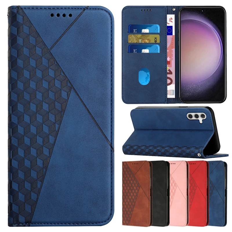 

Wallet Solid Color Flip Magnetic Leather Cover For Samsung Galaxy S23 Ultra S22 Plus S21 S20 FE A71 A54 A53 A34 A33 A23 A14 A13