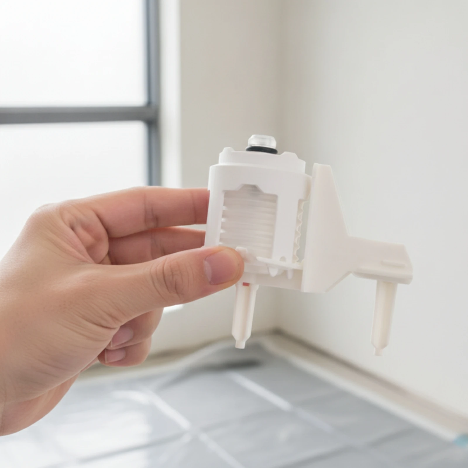 Two-buttonButton Switch Bladder Concealed Water Tank Panel Bladder Cistern Accessory Compact for Plumbers, Toilet Repair