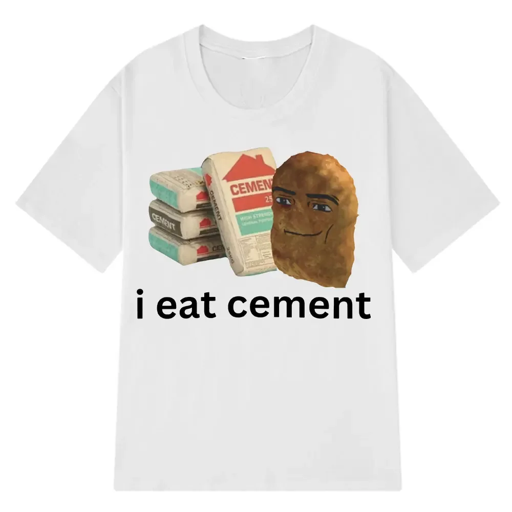 

Весна-лето 2026, футболка с забавным куриным самородком и принтом мемов, повседневные футболки, одежда