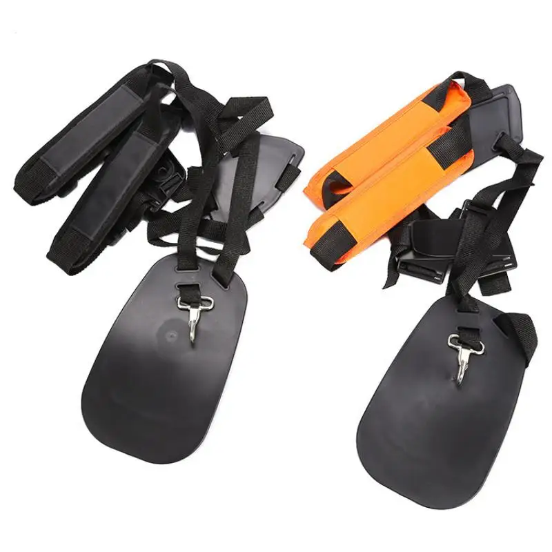 조절 가능한 잔디 깎기 기계 브러시 커터 트리머 스트랩 이중 어깨 하네스 정원 작업 시 편안한 지지 제공