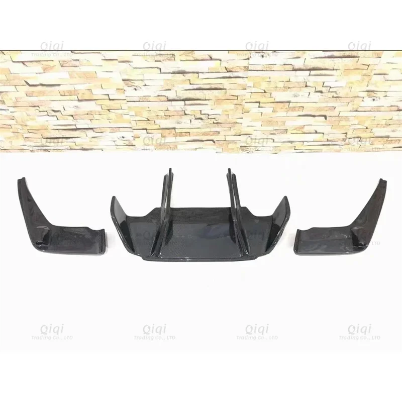 For BMW F06 F12 F13 ReaI Carbon Fiber Bumper Rear Lip Spoiler Kit