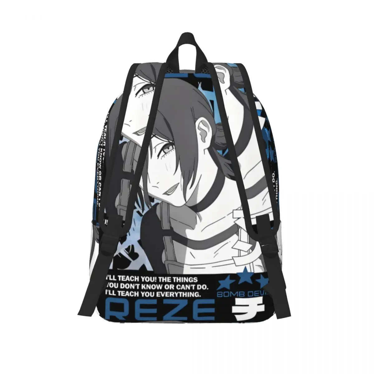 حقيبة ظهر Chainsaw Man Reze للأولاد والبنات والأطفال والطلاب حقيبة كتب مدرسية لفيلم الرسوم المتحركة Daypack حقيبة رياض الأطفال الابتدائية للسفر