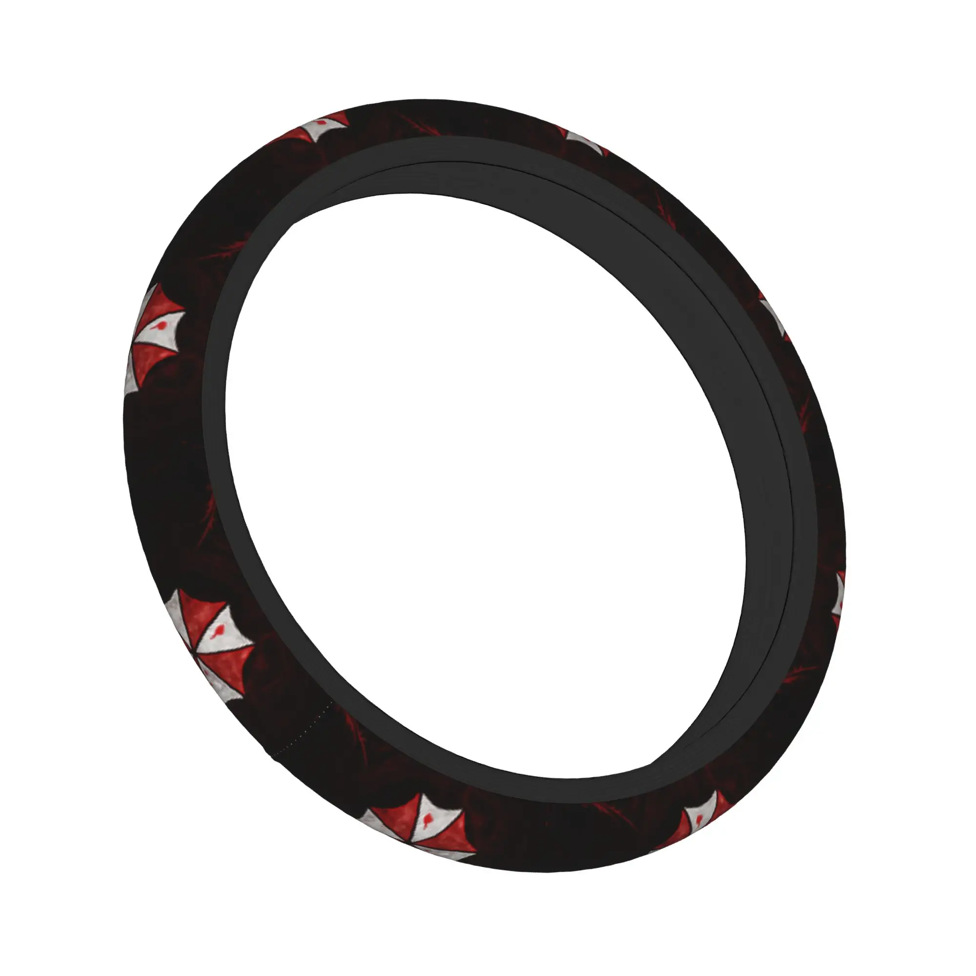 38cm Car Steering Wheel Covers Resident Umbrella Corps Soft Eviled Corporation Braid On The Steering Wheel Cover Auto Decoration