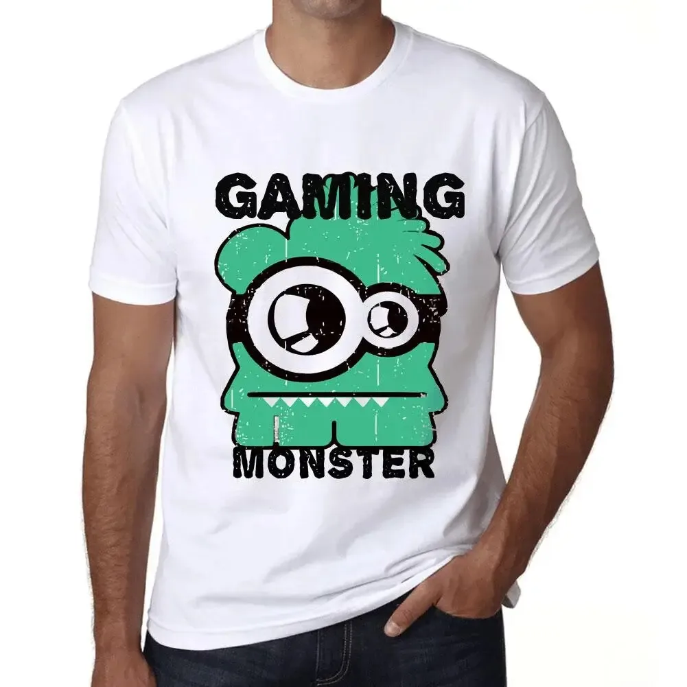 Camiseta gráfica para hombre Gaming Monster Eco-Friendly Edición limitada Manga corta