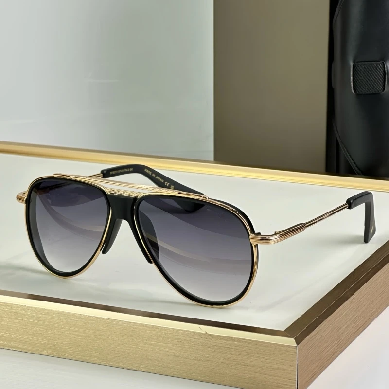 

DTS211 мужские и женские солнцезащитные очки из сплава, мужские и женские двойные мосты-пилот, уличные деловые очки из сплава, модные уличные трендовые очки для путешествий