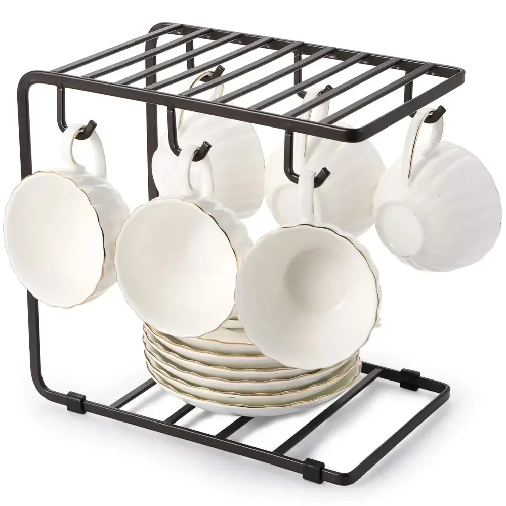 

Creative Draining Cup Holder Kitchen Tableware Wine Glass Holder Hanging Rack Coffee Cups Mugs Upside Down Storage Racks