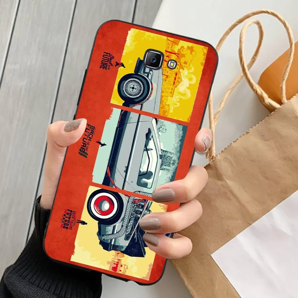 Klasyczne etui na telefon B-Back to the future do Samsung J 7 plus 7core J7 neo J6 plus prime J6 J4 J5 Mobile Cover