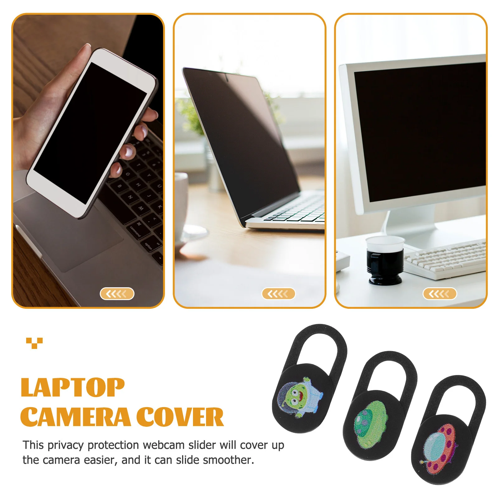 

6Pcs Webcam Cover Laptop Privacy Slide Cover Tablet Computer for Privacy Slide Webcam Covers