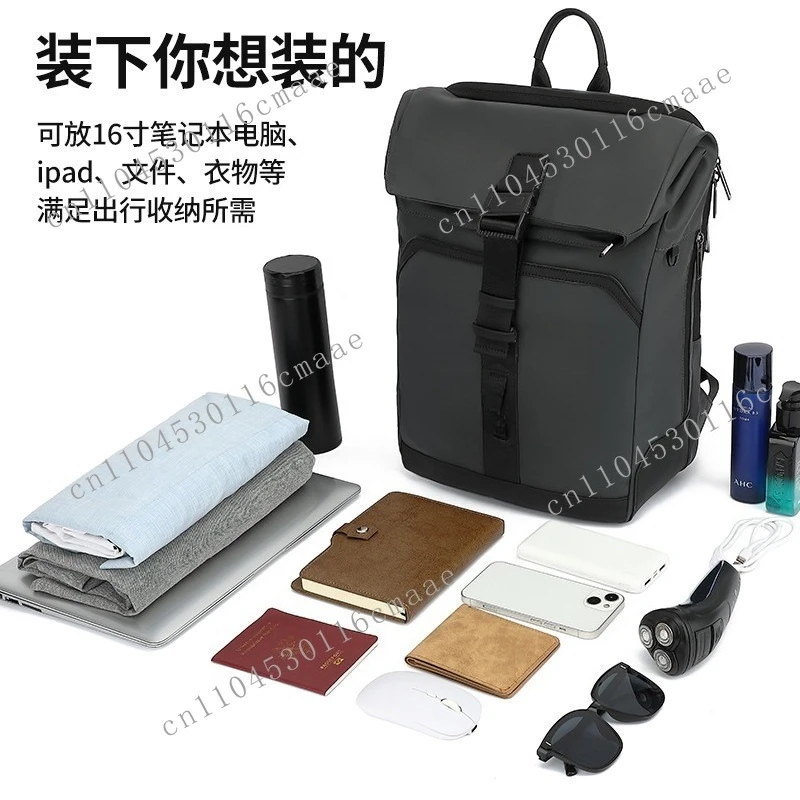 Hot Selling Fashion Roll Top Expansion Backpack Multifunctional Waterproof Computer Bag Premium Men's Business Commuter Backpack