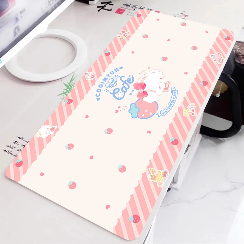 

Коврик для мыши Cogimyun, игровые аксессуары в стиле аниме, коврик для мыши, геймерский ПК, компьютерная клавиатура, настольный коврик Varmilo