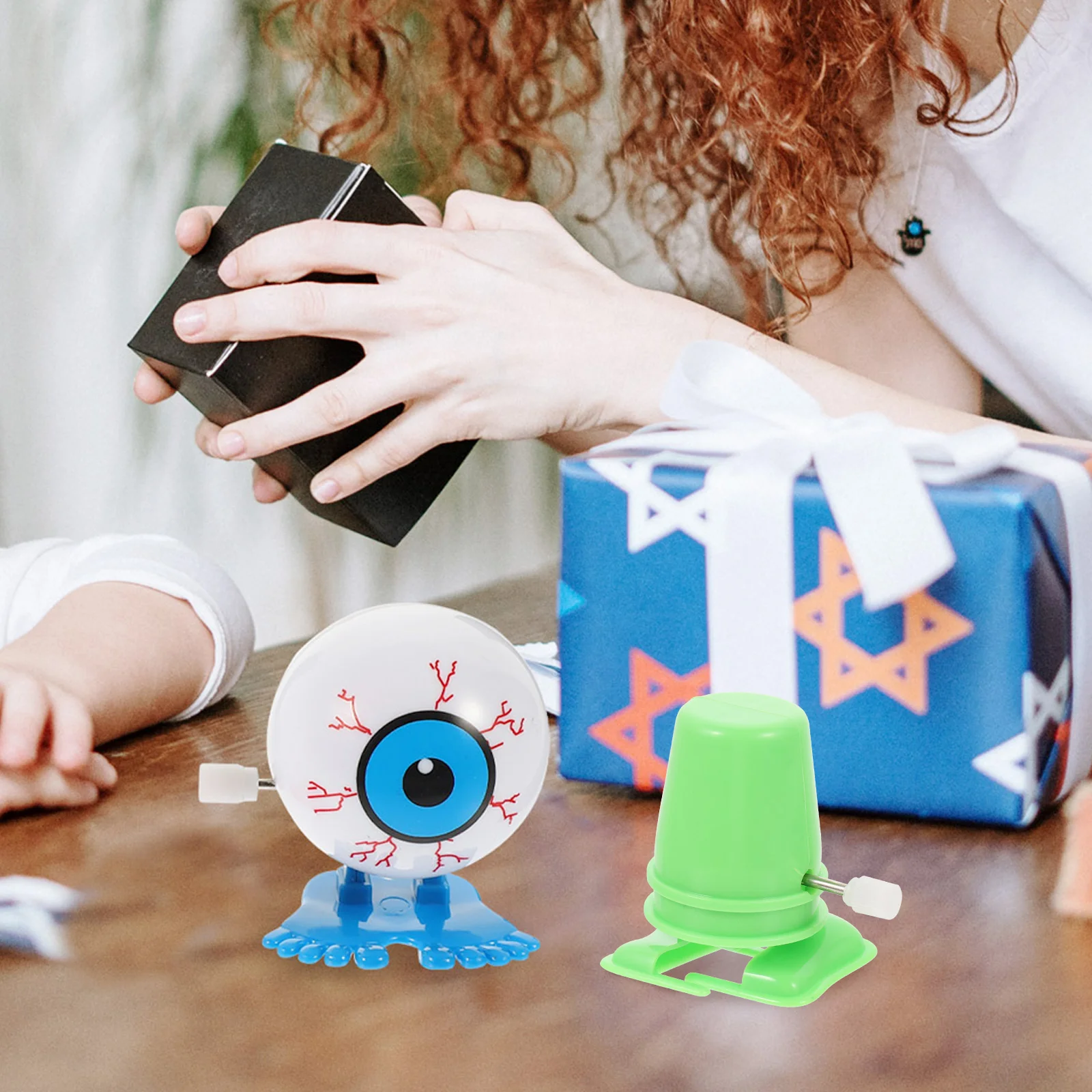 Robot à pattes mécanique pour enfants, jouets de sport pour enfants, accessoire de bricolage, mouvement artisanal en argile, raccord en plastique pour réparation, compact, 6 pièces