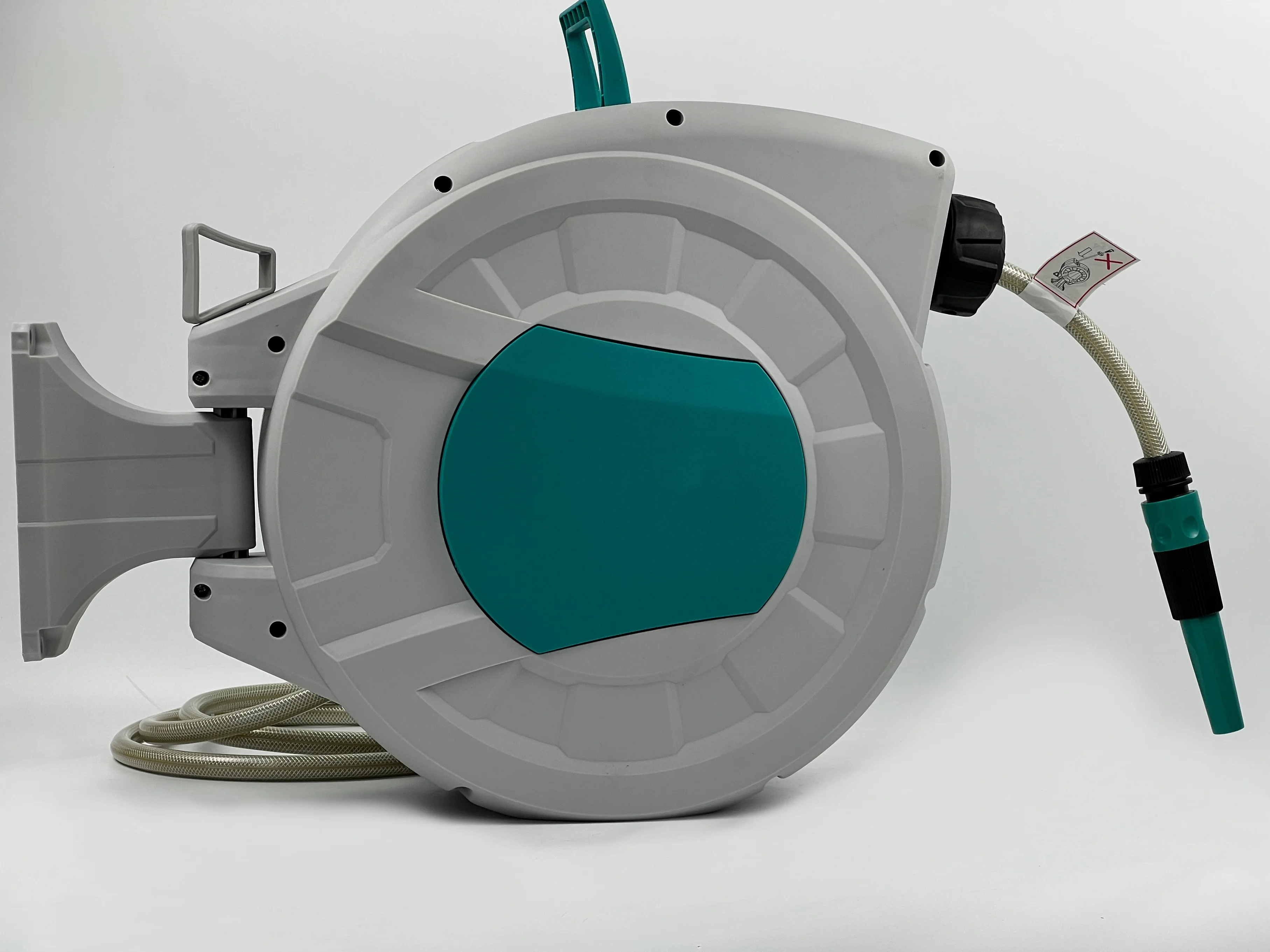 25M Auto Wall Mounted Automatic Retractable Water Garden Hose Pipe Reel with 10 Pattern Nozzle