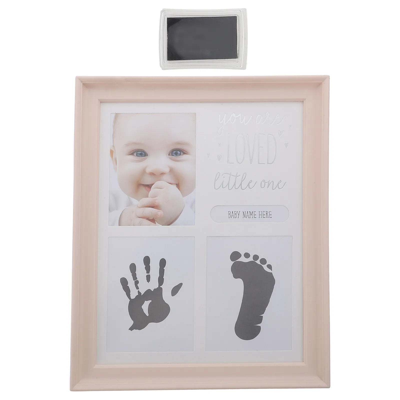 1set-baby-hand-and-footprint-frame-with-ink-pad-kit-newborn-first-year-keepsake-gift-for-baptism-christening-baby-shower-diy