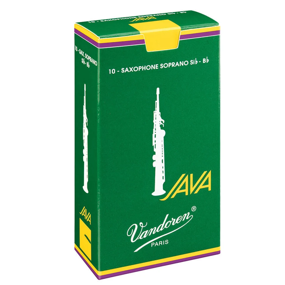 Cañas para saxofón FRANCIA Vandoren, caja verde, dureza java, profesional, Eb, Alto, Barítono, Bb, Tenor Soprano, caña para saxofón