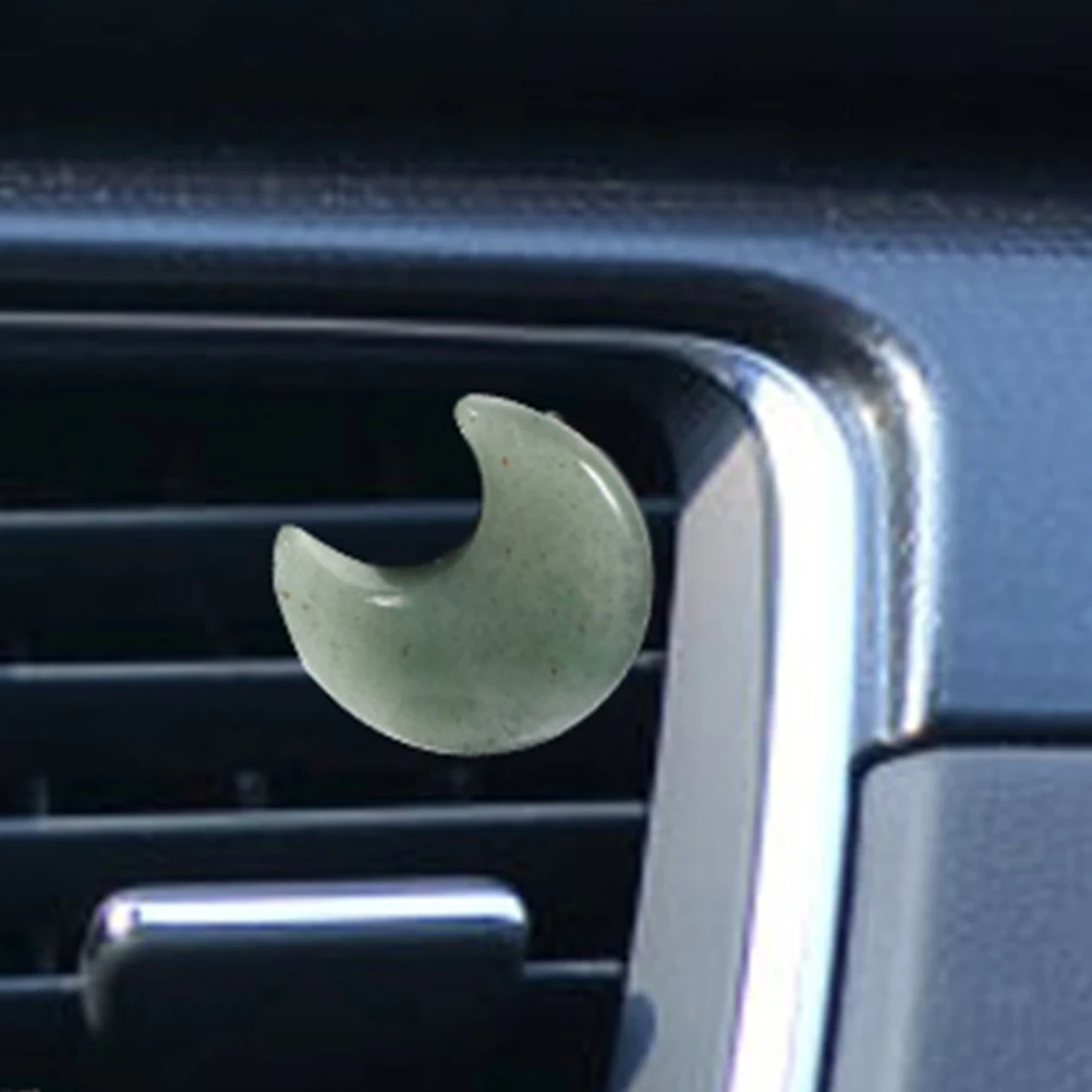 

2Pcs Car Aroma Clips Moon Shaped Air Vent Clips Cute Car Freshener Clip Vehicle Diffuser Outlet Decor Interior Accessories Gift