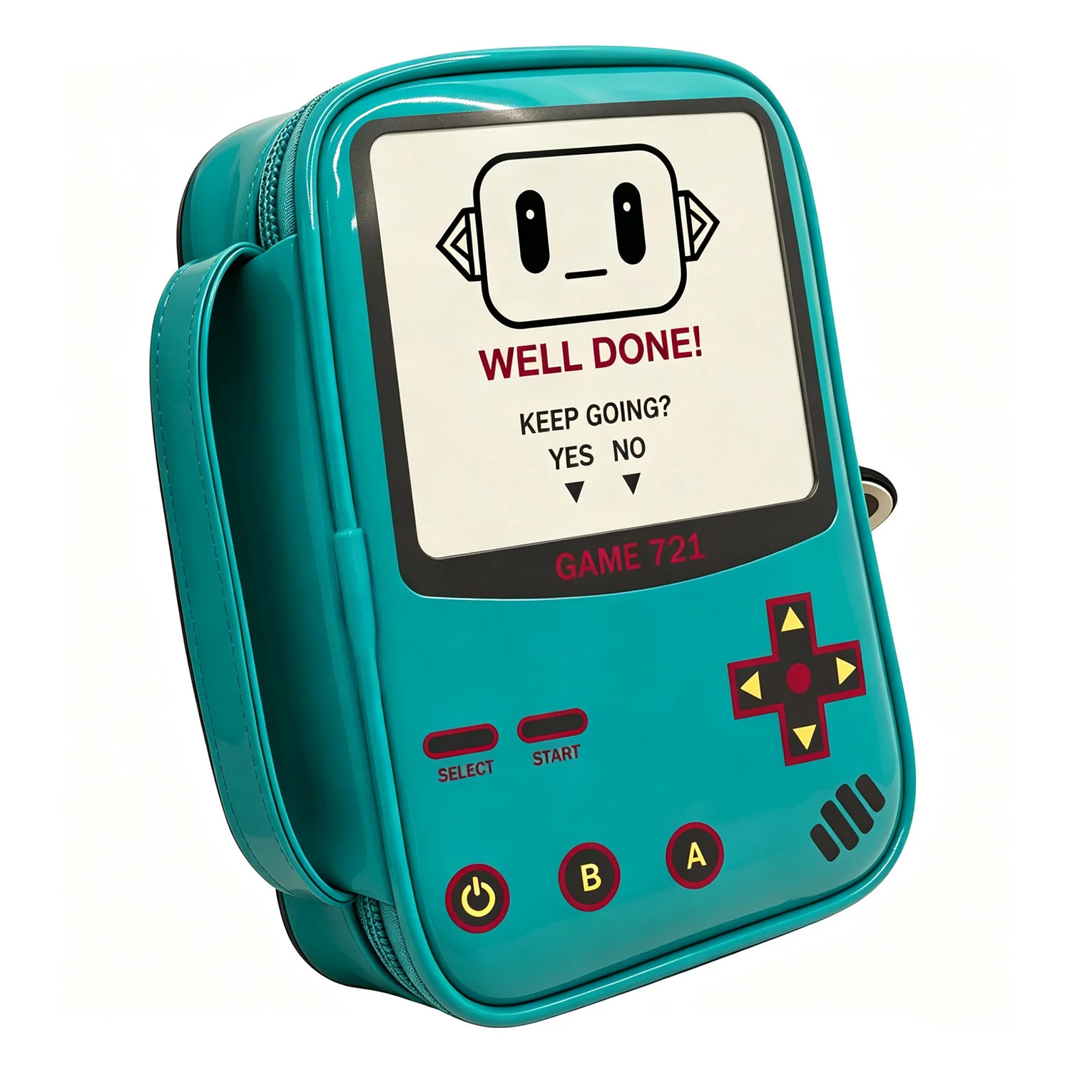 Retro Game Machine Inspired Makeup Bag Cute Cartoon Robot Cosmetic Pouch Portable Travel Toiletry Organizer Zipper Storage Bag f