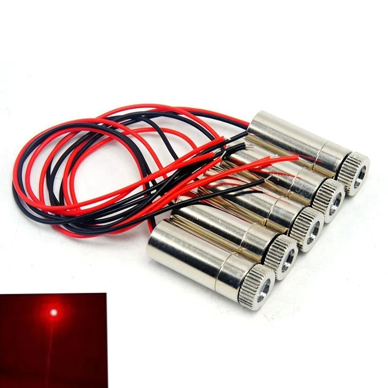 modulo vermelho do diodo laser com ponto do foco lente transversal do colimador cabeca de faca voce mesmo 50mw 650nm pecas 01