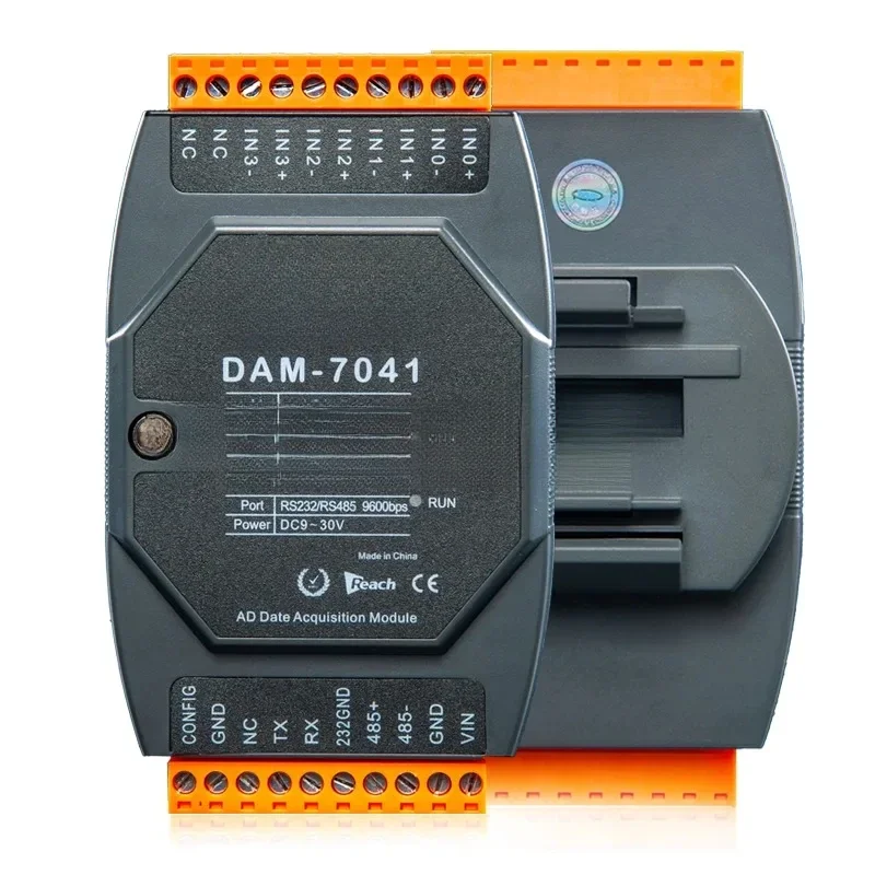 

DAM-7041 4-Channel Intelligent Analog Input Data Acquisition Module Modbus Voltage And Current Signal Transmitter