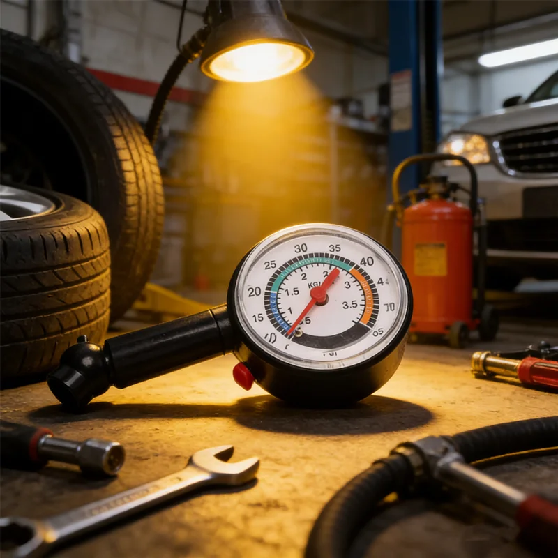 

NEW Wheel Tyre Pressure Tester Analog Dial Display (0-50psi), Perfect for Quick Checks on All Vehicles, Ensures Proper Inflation