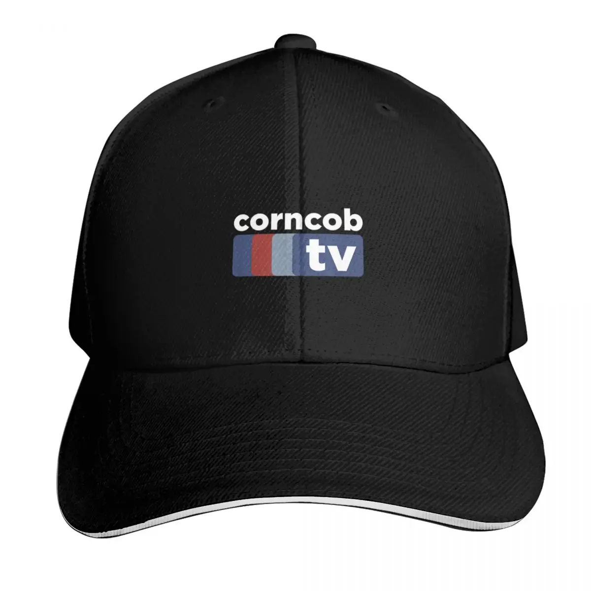 Corncob TV I Think You Should Leave Baseball Cap Cotton Twill Breathable Contrast Two Tone Brim Snapback Flat Bill
