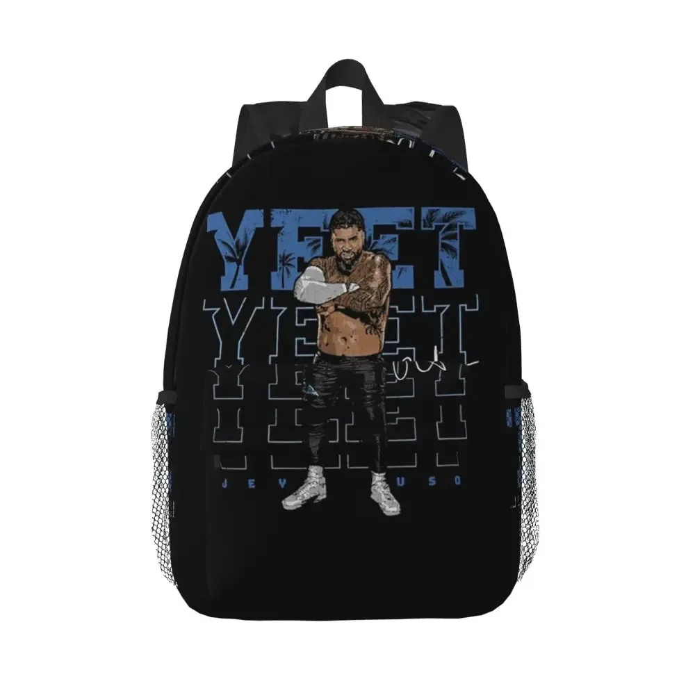 Jey Uso Yeet Backpack Logo Backpack Fashion Shopping Bag Vintage Bags Personalized School Backpack for Students