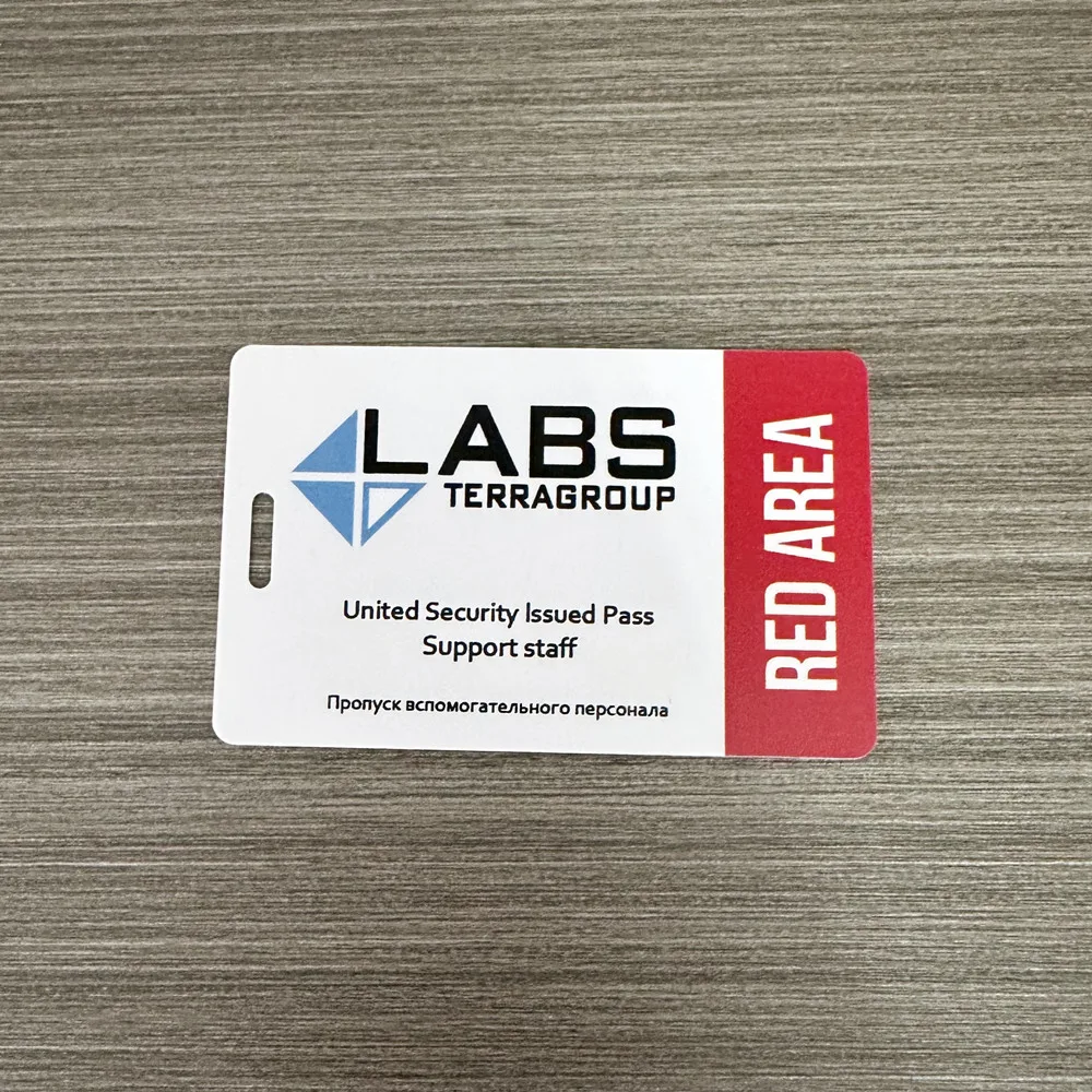 Escape from Tarkov Red Card TerraGroup Labs Key Card Accessories 0.84mm