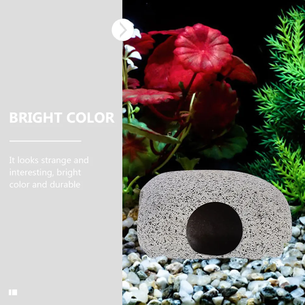 

2Pcs Fish Hideaway Rocks Delicate Pottery Clay Fish Rest Stones Safe Shrimp Hiding Spots Aquarium Tank Ornament Decorative