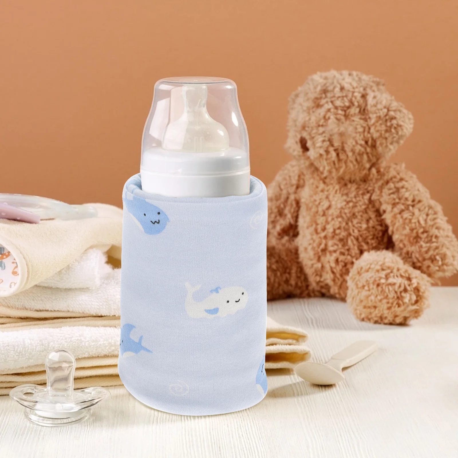 Winter Bottle Warmer General Purpose Feeding Cover Travel Car Baby Heater 27x12cm Cloth Portable for