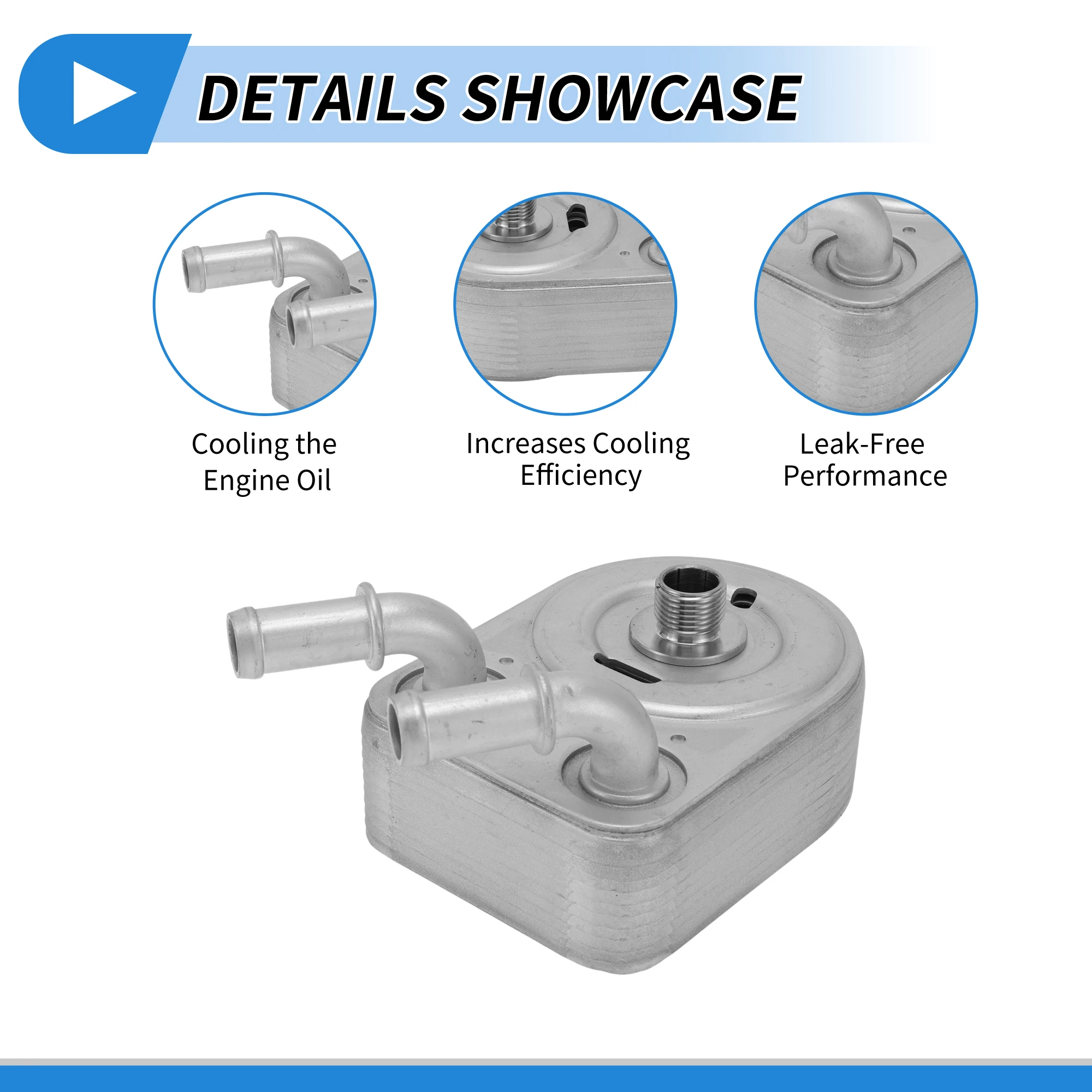 

Масляный радиатор двигателя UXCELL для Chrysler Pacifica V6 4.0L 2007-2008, основной вал No 918899/4892313AA, алюминиевый сплав, 1 комплект автомобиля