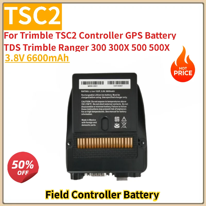 

Field Controller Battery TSC2 3.8V 6600mAh for Trimble TSC2 Controller GPS Battery TDS Trimble Ranger 300 300X 500 500X