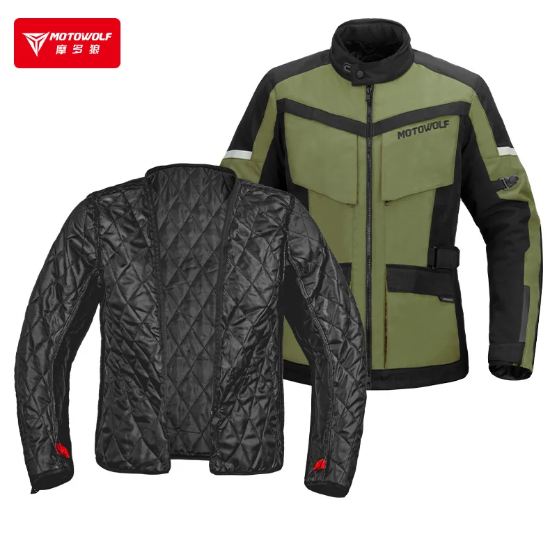 Motorcycle Four-season Racing Suits Waterproof Breathable Cycling Clothes Knight Long-distance Motorcycle Off-road Rally Suits