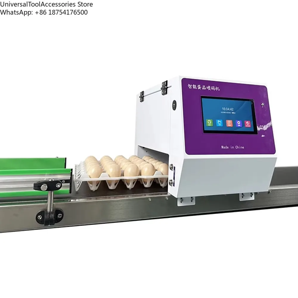 High-Speed Engine-Powered Automatic Egg Coding Machine 50000 Eggs/Hour  Ink Print Date/Batch/QR Code
