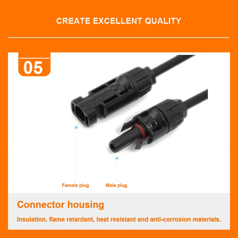 GTMT Branch Y4 Adapter Connectors M/M/F and F/F/M For Solar Panels Cable PV System Waterproof Socket Plug Connector IP67