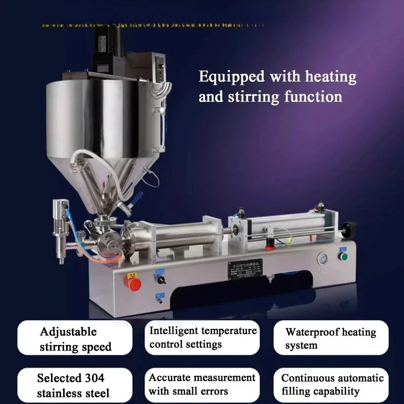 

PBOBP Multifunctional Paste Filling Machine Stainless Steel Foot Pedal Paste Filling Machine Heating And Stirring Type