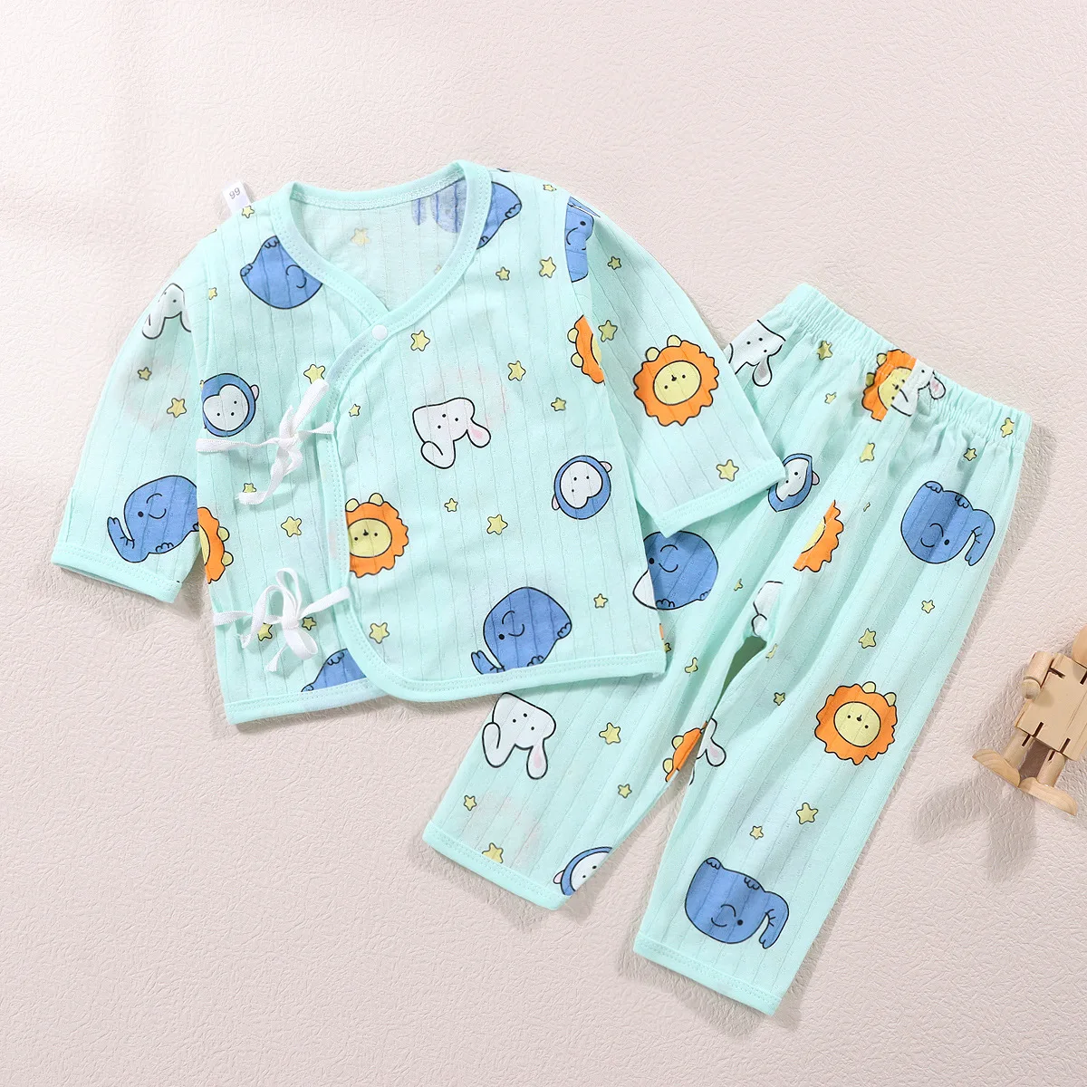 Summer Autumn Children Home Clothing Pajamas Baby Underwear Set Thin Section Kids Clothes Boys Girls Two-piece Clothe Set