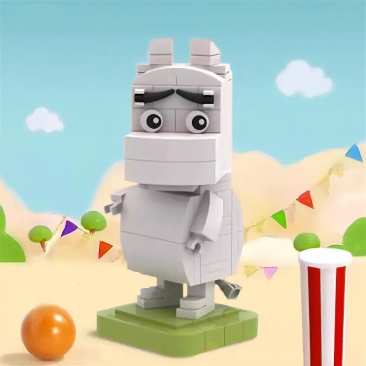 Série animée créative Lulumi maison figurine blocs de construction MOC mamaninggu Mini poupée modèle bricolage jouet pour enfants cadeau d'anniversaire